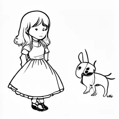 Sketch for Alice's Adventures in Wonderland